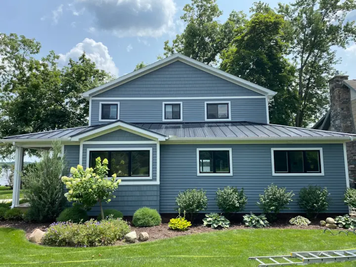 A pristine lake house that has been recently cleaned.